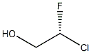 [R,(+)]-2-Chloro-2-fluoroethanol Struktur