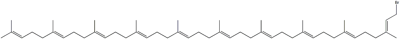 1-Bromo-3,7,11,15,19,23,27,31,35,39-decamethyl-2,6,10,14,18,22,26,30,34,38-tetracontadecaene Struktur