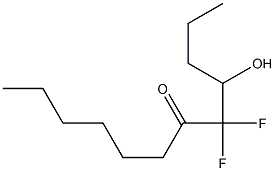 5,5-Difluoro-4-hydroxy-6-dodecanone Struktur