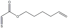 2-Thioxoacetic acid 5-hexenyl ester Struktur