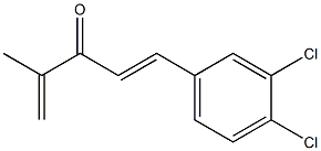 1-(3,4-Dichlorophenyl)-4-methyl-1,4-pentadien-3-one Struktur