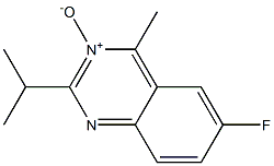 2-Isopropyl-4-methyl-6-fluoroquinazoline 3-oxide Struktur