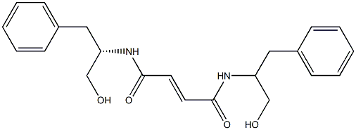 N,N'-Bis[(S)-1-benzyl-2-hydroxyethyl]fumaramide Struktur