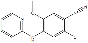 2-Chloro-5-methoxy-4-(2-pyridinylamino)benzenediazonium Struktur