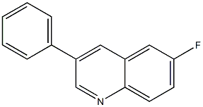 3-Phenyl-6-fluoroquinoline Struktur