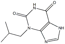 3-Isobutylxanthine Struktur