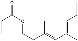 Propionic acid 3,5-dimethyl-3,5-octadienyl ester Struktur