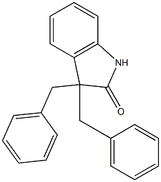 3,3-Dibenzylindolin-2-one Struktur