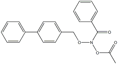 N-(4-Phenylbenzyloxy)-N-acetoxybenzamide Struktur