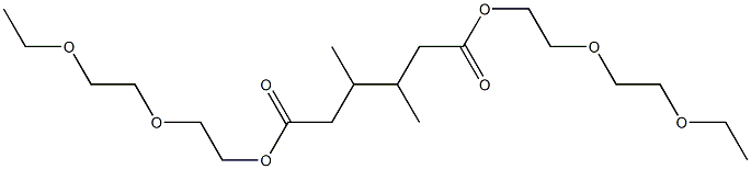 3,4-Dimethyladipic acid bis[2-(2-ethoxyethoxy)ethyl] ester Struktur