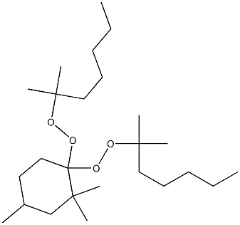 2,2,4-Trimethyl-1,1-bis(1,1-dimethylhexylperoxy)cyclohexane Struktur