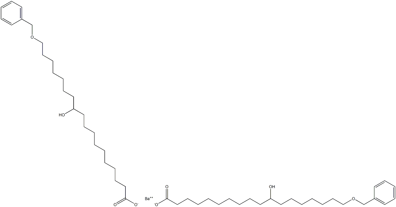 Bis(18-benzyloxy-11-hydroxystearic acid)barium salt Struktur