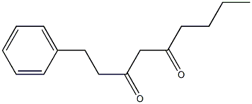 1-Phenyl-3,5-nonanedione Struktur