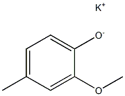 Potassium 2-methoxy-4-methylphenolate Struktur