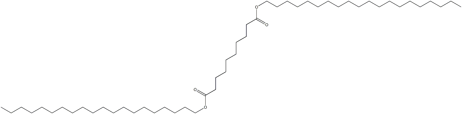 Sebacic acid diicosyl ester Struktur