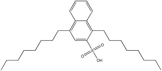 1,4-Dioctyl-2-naphthalenesulfonic acid Struktur