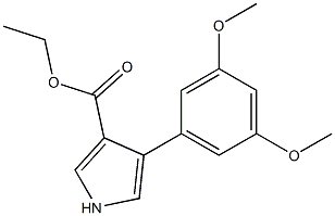 4-(3,5-DIMETHOXYPHENYL)-1H-PYRROLE-3-CARBOXYLIC ACID ETHYL ESTER Struktur