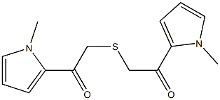 1-(1-METHYL-1H-PYRROL-2-YL)-2-[2-(1-METHYL-1H-PYRROL-2-YL)-2-OXO-ETHYLSULFANYL]-ETHANONE Struktur