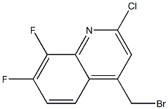 4-(bromomethyl)-2-chloro-7,8-difluoroquinoline Struktur