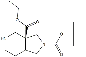 (3AS,6AS)-2-Tert-butyl 3A-ethyl hexahydropyrrolo[3,4-C]pyridine-2,3A(1H)-dicarboxylate Struktur