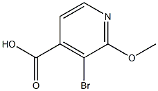 3-Bromo-2-methoxy-4-pyridinecarboxylic acid Struktur