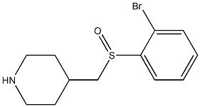 4-(2-Bromo-benzenesulfinylmethyl)-piperidine Struktur