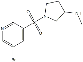 1-(5-broMopyridin-3-ylsulfonyl)-N-Methylpyrrolidin-3-aMine Struktur