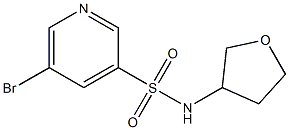 5-broMo-N-(tetrahydrofuran-3-yl)pyridine-3-sulfonaMide Struktur