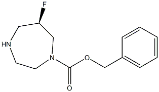 (R)-benzyl 6-fluoro-1,4-diazepane-1-carboxylate Struktur