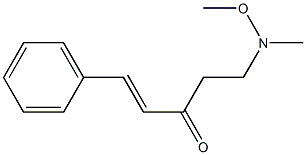 5-(Methoxy(Methyl)aMino)-1-phenylpent-1-en-3-one Struktur