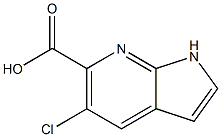 5-Chloro-1H-pyrrolo[2,3-b]pyridine-6-carboxylic acid Struktur