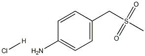 {4-[(Methylsulfonyl)methyl]phenyl}amine hydrochloride Struktur