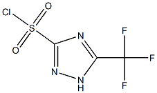 5-Trifluoromethyl-1H-[1,2,4]triazole-3-sulfonyl chloride Struktur