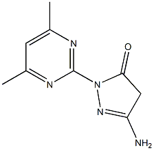 5-Amino-2-(4,6-dimethylpyrimidin-2-yl)-2,4-dihydro-3H-pyrazol-3-one Struktur