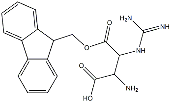 Fmoc-L-2-Amino-3-guanidinopropionic acid Struktur