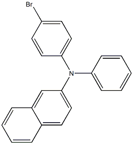 N-4-bromophenyl-N-naphthalen-2-ylaniline Struktur