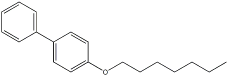 4-heptyloxybiphenyl Struktur