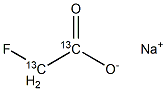 Sodium Fluoroacetate-13C2 Struktur