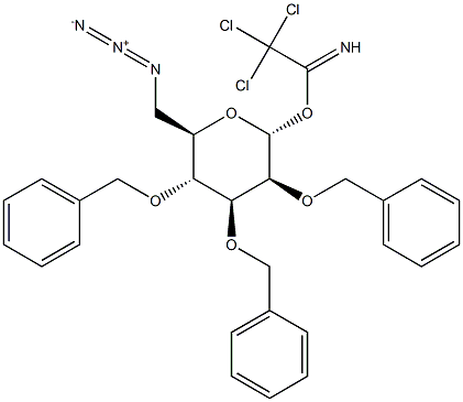 6-Azido-2,3,4-tri-O-benzyl-6-deoxy-a-D-mannopyranosyl trichloroacetimidate Struktur