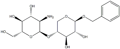 Benzyl 4-O-a-D-glucosaminyl-b-D-xylopyranoside Struktur