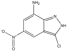 3-Chloro-5-nitro-2H-indazol-7-ylamine Struktur