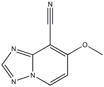 7-Methoxy-[1,2,4]triazolo[1,5-a]pyridine-8-carbonitrile Struktur