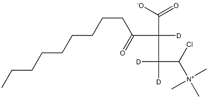 Decanoyl-L-carnitine-d3 (chloride) Struktur