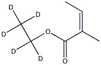 Angelic Acid Ethyl-d5 Ester Struktur