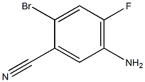 5-Amino-2-bromo-4-fluoro-benzonitrile Struktur