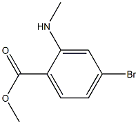 4-Bromo-2-methylamino-benzoic acid methyl ester Struktur