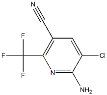 6-Amino-5-chloro-2-trifluoromethyl-nicotinonitrile Struktur