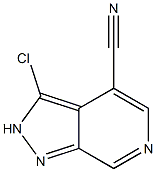 3-Chloro-2H-pyrazolo[3,4-c]pyridine-4-carbonitrile Struktur