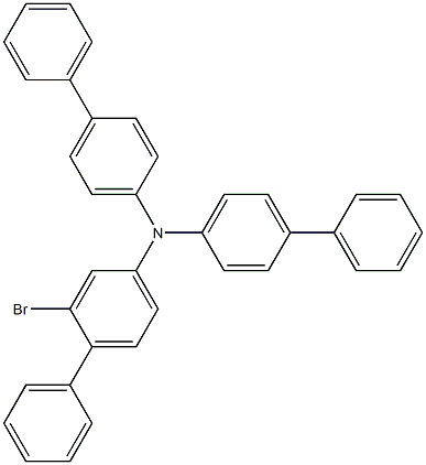 N,N-di(1,1'-biphenyl-4-yl)-2-bromo-[1,1-biphenyl]4-amine Struktur