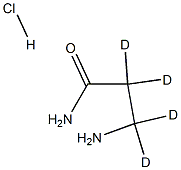 3-Aminopropionamide-2,2,3,3-d4 HCl Struktur